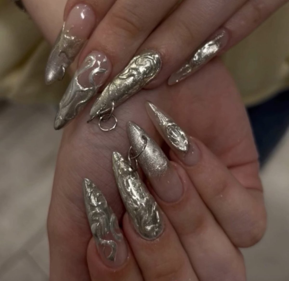 Nail set at Queen Bee Nail Shop, Sherman Oaks