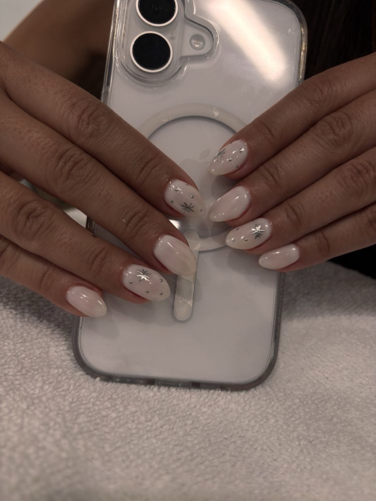 Manicure detail from Queen Bee Nail Shop